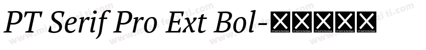 PT Serif Pro Ext Bol字体转换